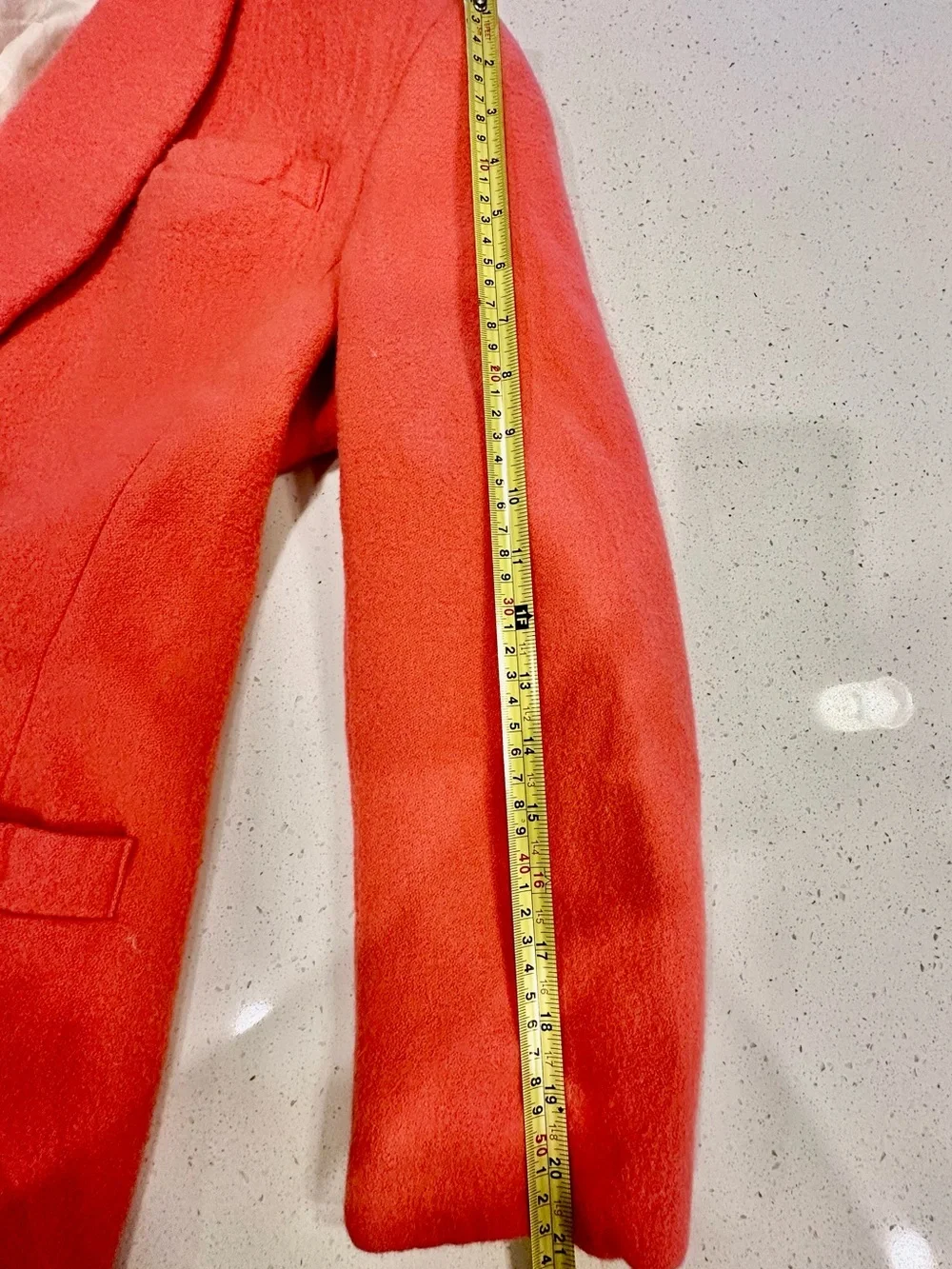 Vintage Coral Double-Breasted Blazer Jacket Women’s Large